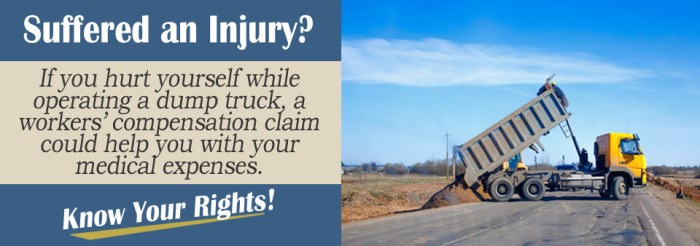 Benefits for Injuries Suffered While Operating a Dump Truck | www ...